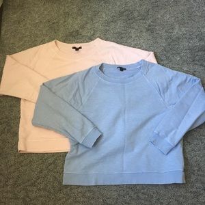 2 XL J Crew Pastel Sweatshirt Blue Pink